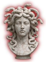 Medusa bust logo