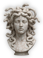 Medusa bust logo