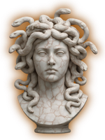 Medusa bust logo